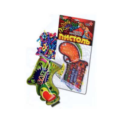 Пистоль Надувная хлопушка купить в Липках | lipki.salutsklad.ru