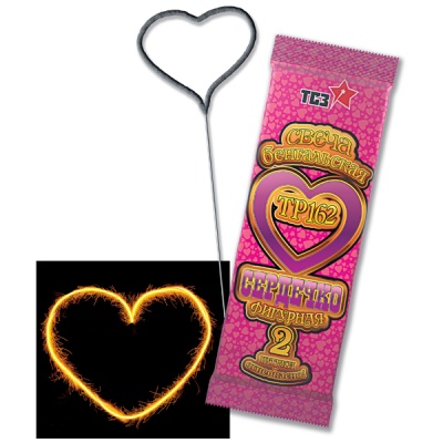 Сердечко Бенгальские огни фигурные купить в Липках | lipki.salutsklad.ru